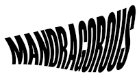 a black and white logo that says mandragorous on a white background