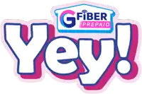 a g fiber prepaid logo that says yey