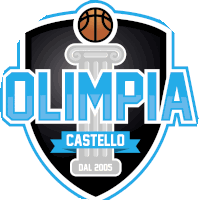 a logo for olympia castello dal 2005 with a basketball