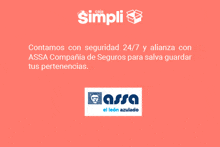 a spanish advertisement for caja simpli and assa company