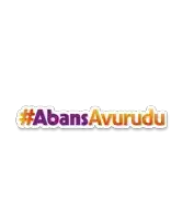 a sticker that says #abansavurdu in purple and orange