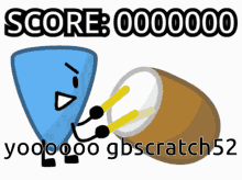 a picture of a shield and a drum with the words score 000000