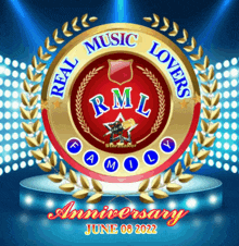 a logo for real music lovers rml family