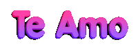 a purple and pink te amo sign on a white background