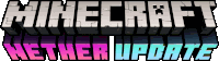 a logo for the minecraft nether update is shown