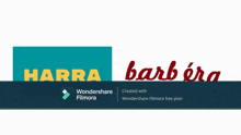 a logo for wondershare filmora that says barra