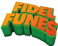 a green and orange logo that says fidel funes