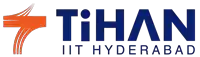 a logo for tihan iit hyderabad with a blue and orange logo