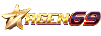 a logo for agen 69 with a gold star in the middle