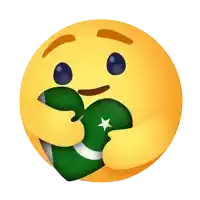 a yellow smiley face is hugging a green heart with a star on it