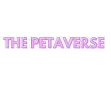 a white background with the words the petaverse in purple letters