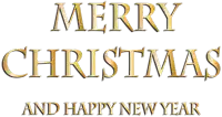 a merry christmas and happy new year greeting card