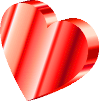 a red heart with a white background is shiny