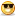 a blurred image of a smiley face with sunglasses on .