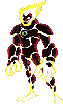 a cartoon drawing of a superhero with a flame coming out of his head