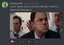 a screenshot of a discord conversation with the name professorpo at the top