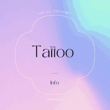 an advertisement for taifoo electric tattooing shows a purple background