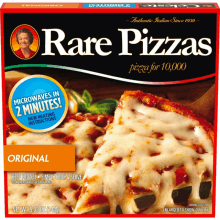 a box of rare pizzas says that it 's authentic italian since 1930