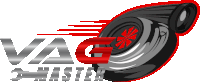 a logo for vag master shows a car wheel