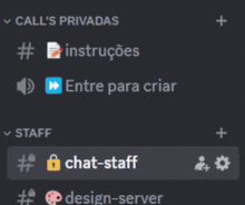 a screenshot of a discord app shows a call 's privadas button