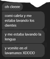 a screenshot of a text message in spanish