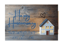 a greeting card that says happy houseiversary