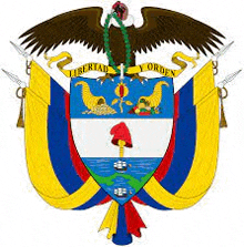 the coat of arms of colombia is a coat of arms with an eagle on top of a shield .