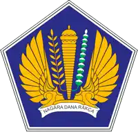 a blue and gold emblem that says nagara dana rakca on it