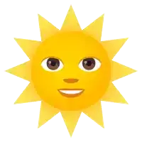 a sun with a smiling face on it