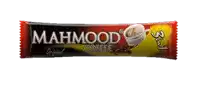 a package of mahmood coffee with a cup of coffee in it