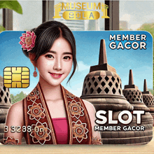 a credit card that says slot member gacor