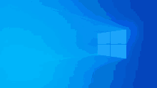 a windows logo is displayed on a blue background