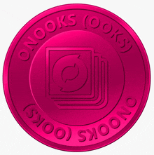 a pink coin that says onlooks looks on it