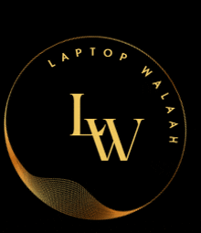 a logo for laptop wala has the letter w in the center