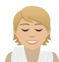 an illustration of a woman with her eyes closed