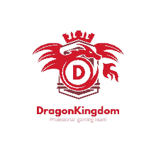 a logo for a professional gaming team called dragon kingdom