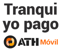 a sign that says tranquil yo pago and athi movil