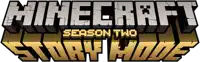 a minecraft logo for season two story mode