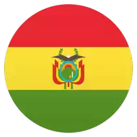 a circle with a red yellow and green flag with a coat of arms on it