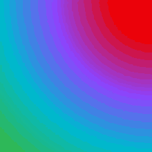 a blue , purple , and red gradient background with a red corner .