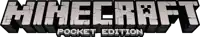 a logo for the minecraft pocket edition game