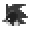 it looks like a pixel art of a ghost .