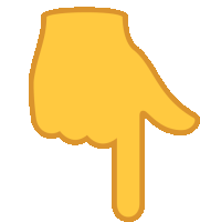 an icon of a hand pointing downwards