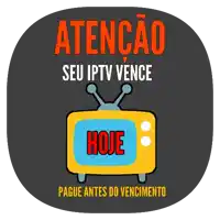 a sign that says atencion seu iptv vence hoje