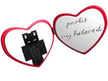 a picture of a minecraft character with the words " i love you " written on the inside of a heart shaped picture frame