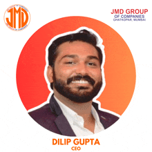 a picture of a man with the name dilip gupta