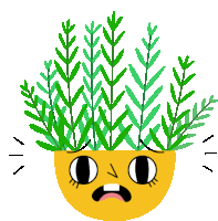 Fern In Shock Sticker