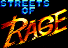 a logo for streets of rage is shown