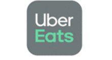 the uber eats logo is a gray and green app icon .