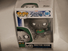 a funko pop figure of doctor doom from the fantastic four